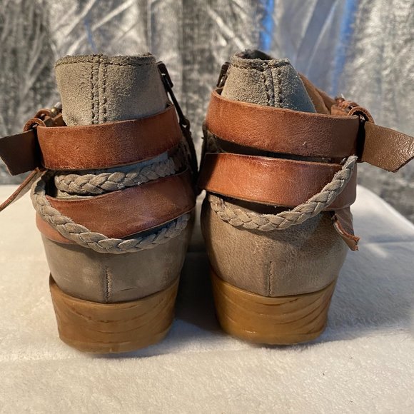 MIZ MOOZ "DANITA" LEATHER & SUEDE BOOTIES (SZ 36) - Picture 4 of 11